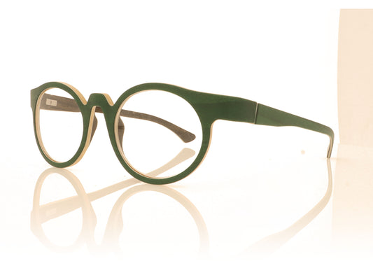 W-eye YP 21M Green Maple Glasses - Angle