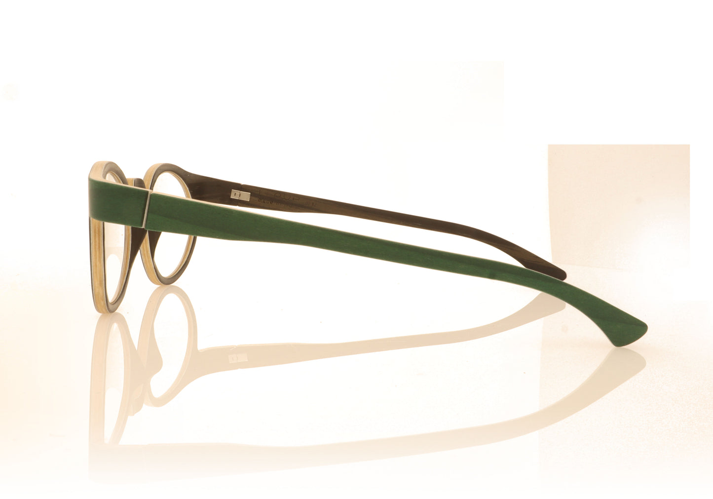 W-eye YP 21M Green Maple Glasses - Side