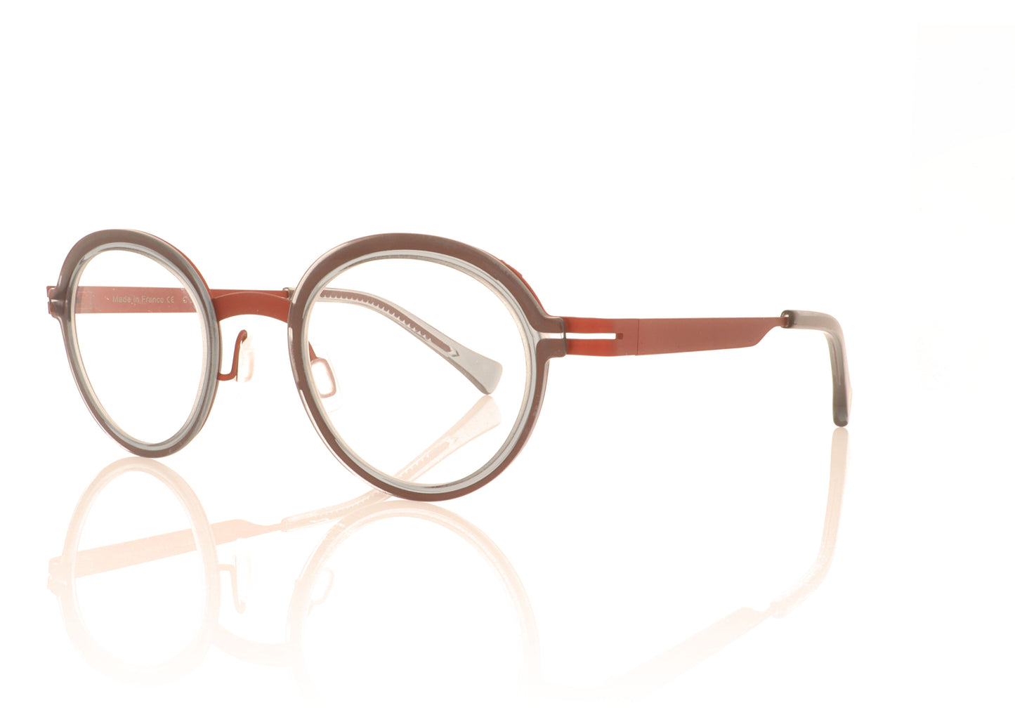 XIT Eyewear C 026 004 Red Grey Glasses - Angle