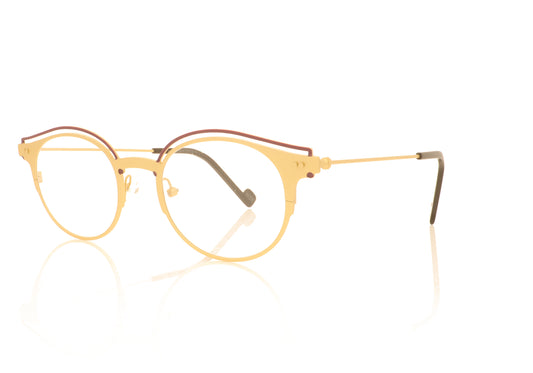 XIT Eyewear 101 017 Gold Glasses - Angle