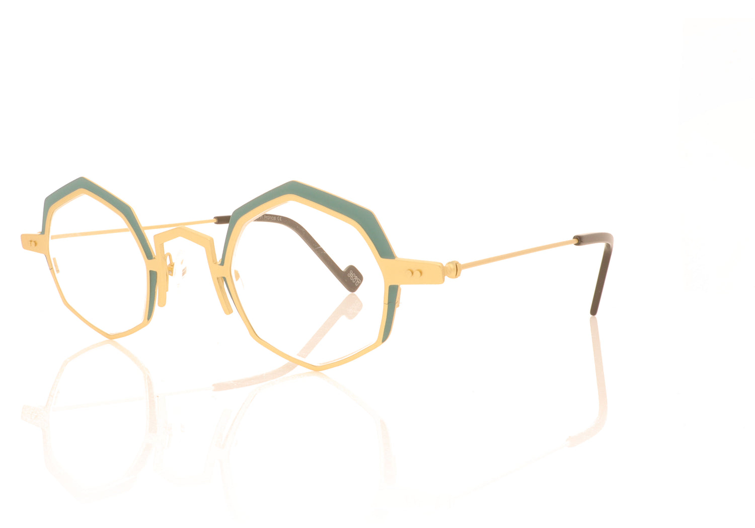 XIT Eyewear 103 018 Gold Glasses - Angle