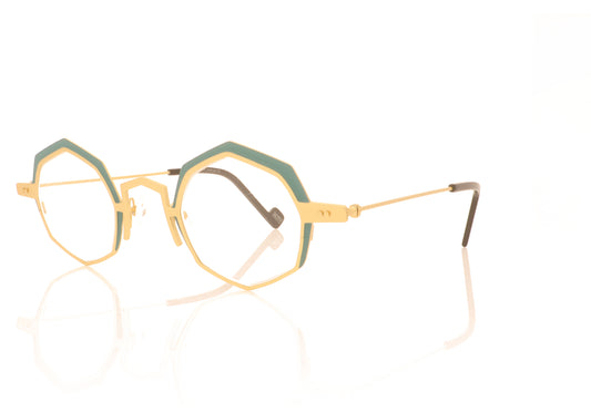 XIT Eyewear 103 018 Gold Glasses - Angle