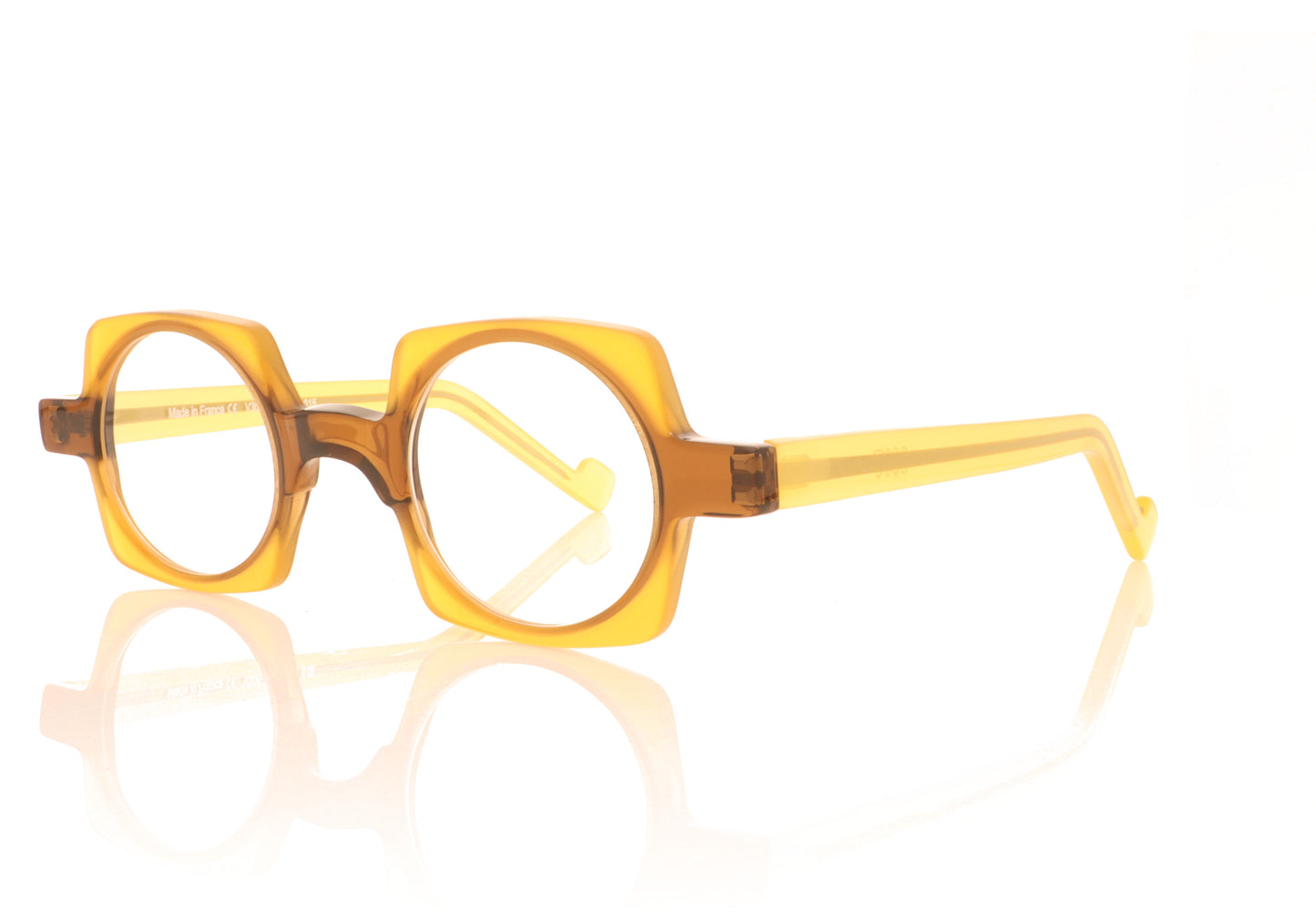 XIT Eyewear 300 015 Yellow Glasses - Angle