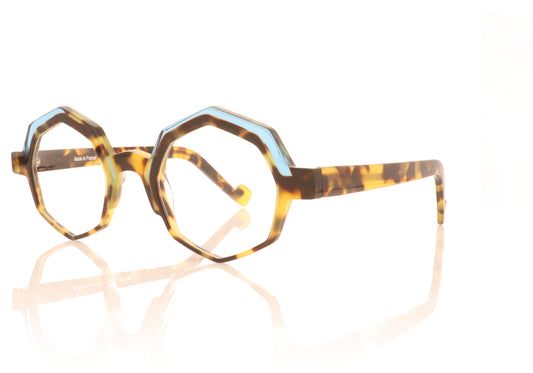 XIT Eyewear 313 133 Tortoise Blue Glasses - Angle