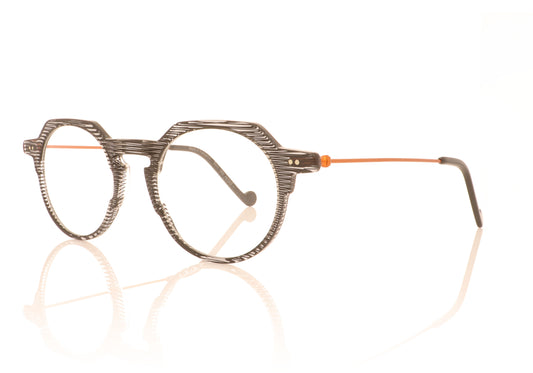 XIT Eyewear 411 000 Black Glasses - Angle