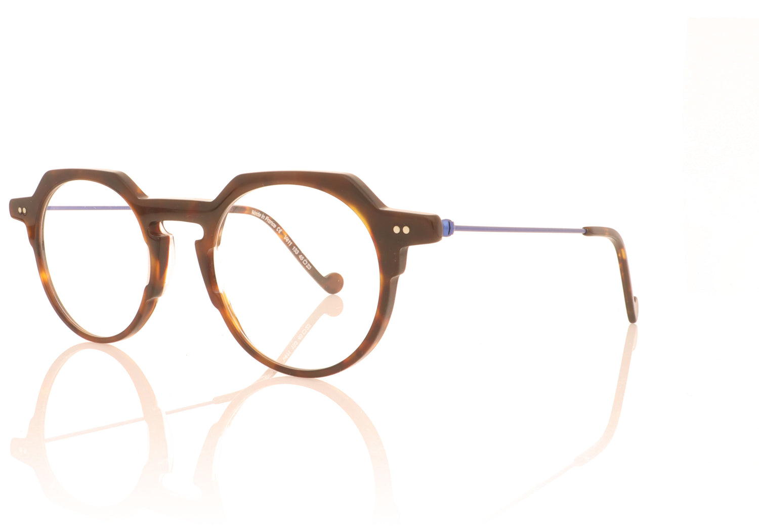 XIT Eyewear 411 133 Tortoise Blue Glasses - Angle