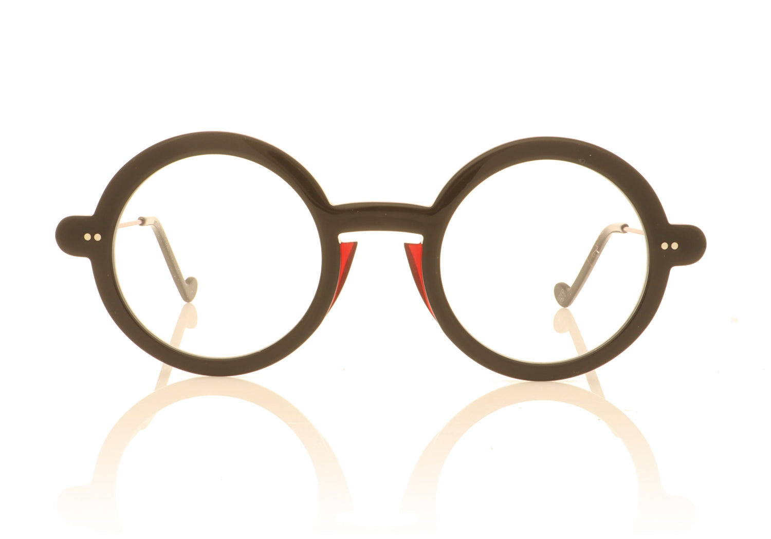 XIT Eyewear 420 000 Black Red Glasses - Front