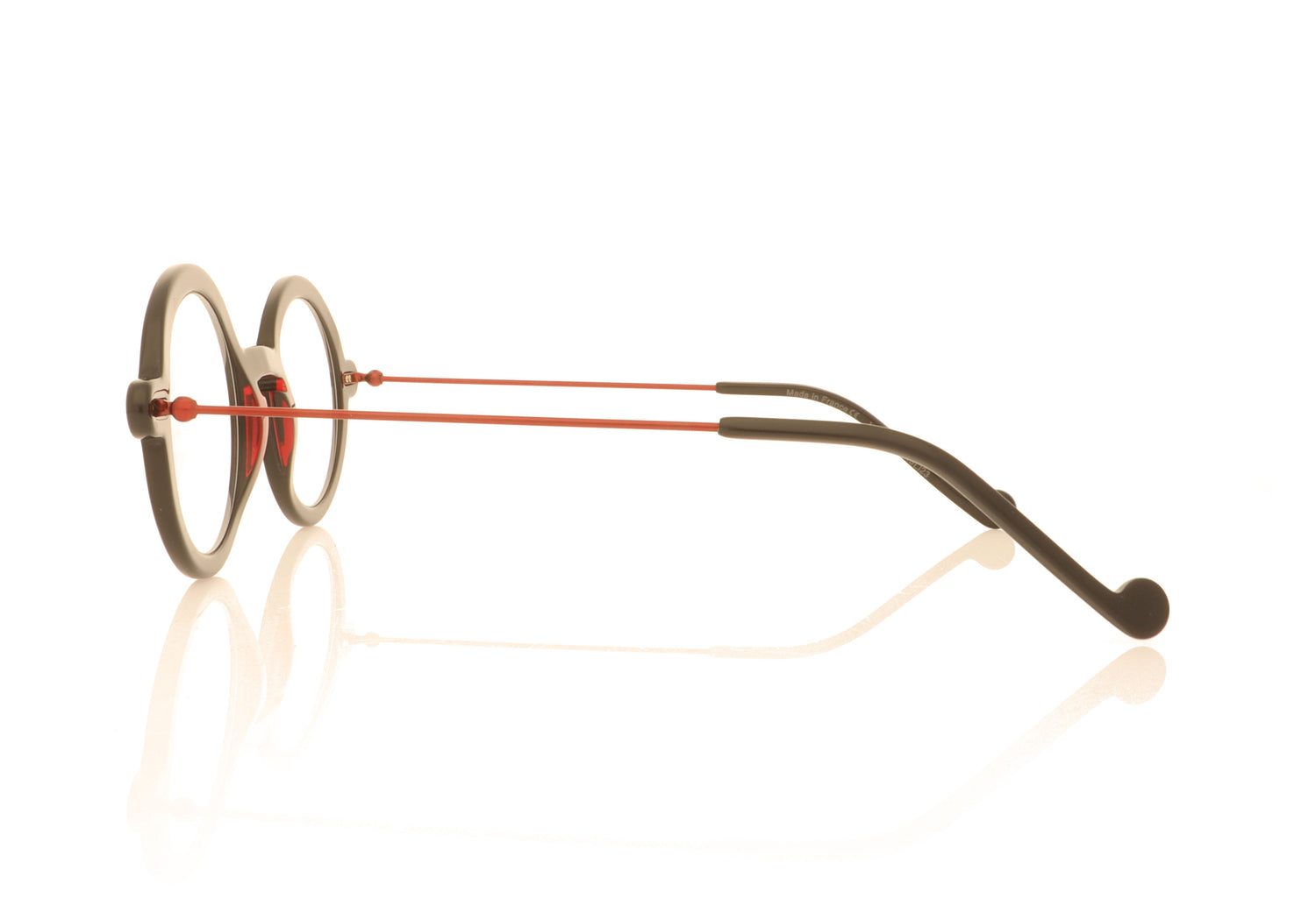 XIT Eyewear 420 000 Black Red Glasses - Side