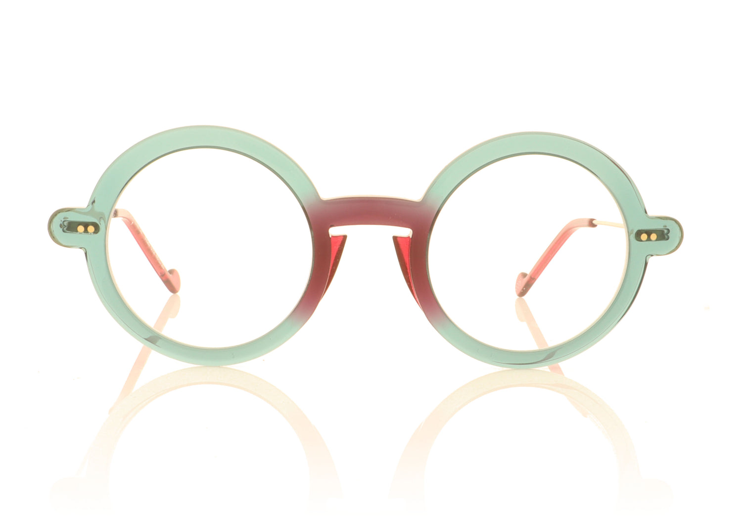 XIT Eyewear 420 012 Green Purple Glasses - Front